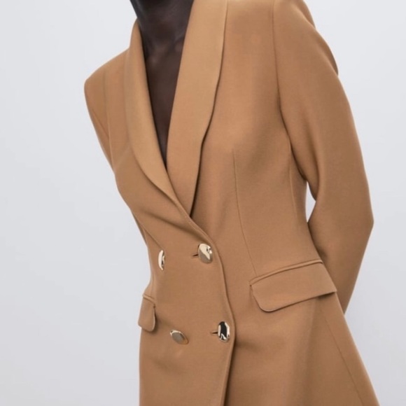 Zara Double Breasted Buttoned Frock
Blazer Coat - Picture 2 of 6